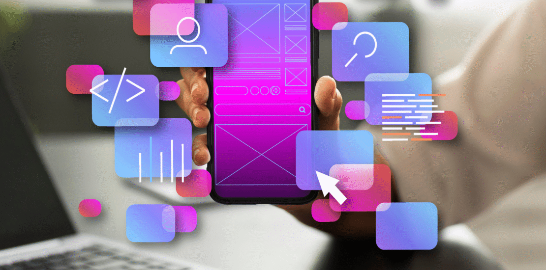 Comparison of website and mobile app UI design by top custom software development company in USA