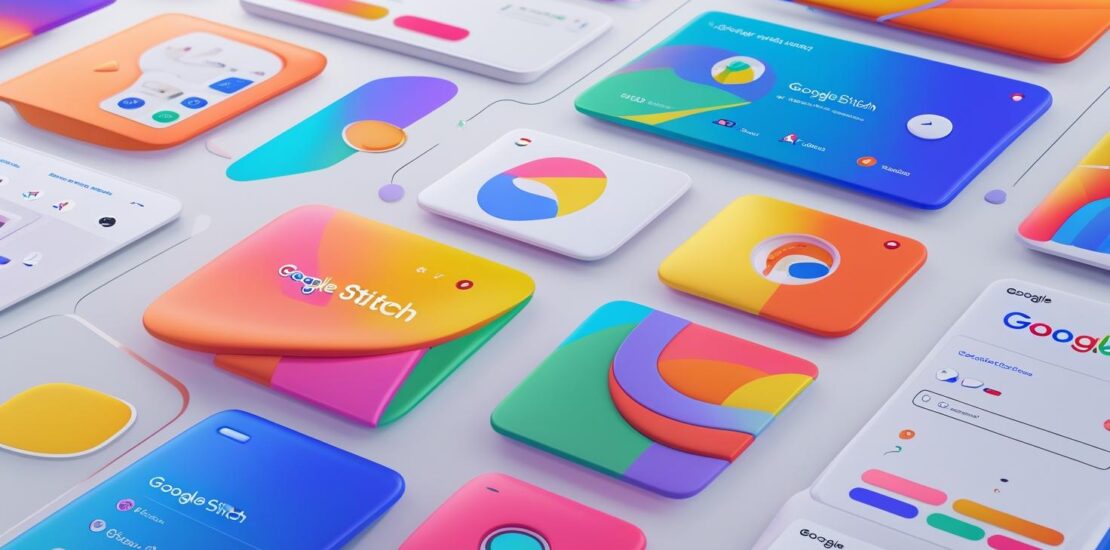 Developer using Google Stitch to build a mobile UI at a USA-based app agency - Gr Infotech